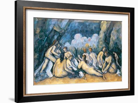 The Large Bathers, circa 1900-05-Paul Cézanne-Framed Giclee Print