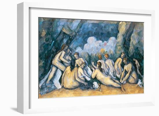 The Large Bathers, circa 1900-05-Paul Cézanne-Framed Giclee Print