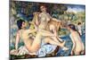 The Large Bathers-Pierre-Auguste Renoir-Mounted Art Print