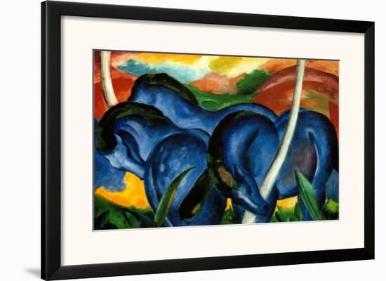 The Large Blue Horses, 1911-Franz Marc-Framed Art Print