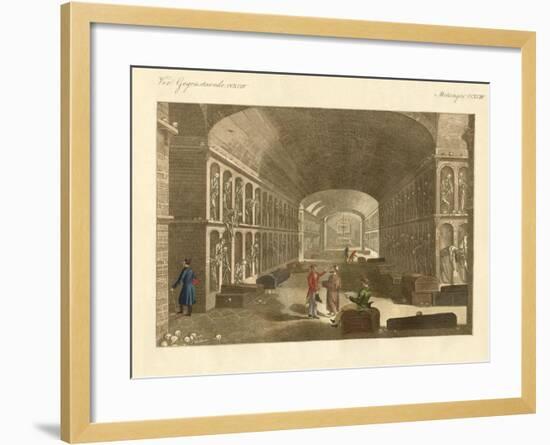 The Large Catacombs Near Palermo-null-Framed Giclee Print