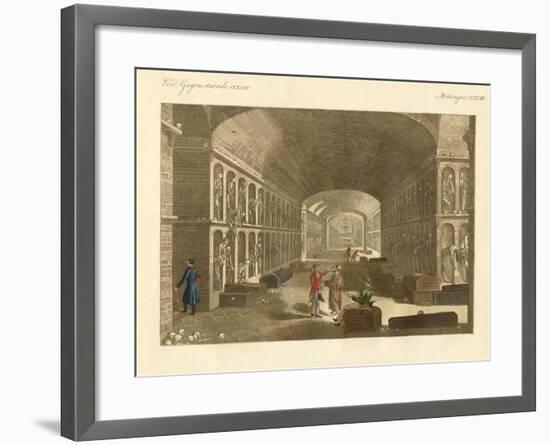 The Large Catacombs Near Palermo-null-Framed Giclee Print