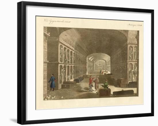 The Large Catacombs Near Palermo-null-Framed Giclee Print
