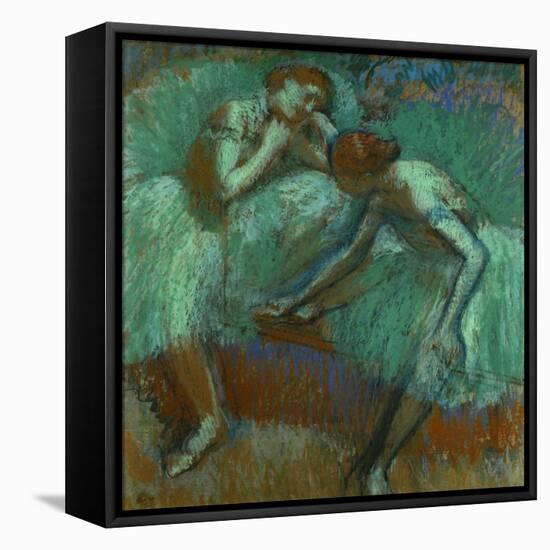 The Large Green Dancers, 1898-1900-Edgar Degas-Framed Premier Image Canvas