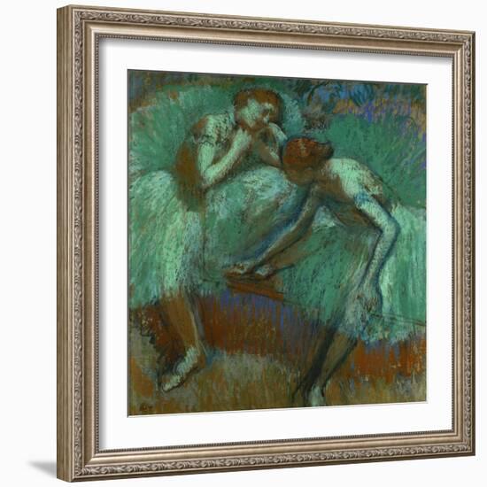 The Large Green Dancers, 1898-1900-Edgar Degas-Framed Giclee Print