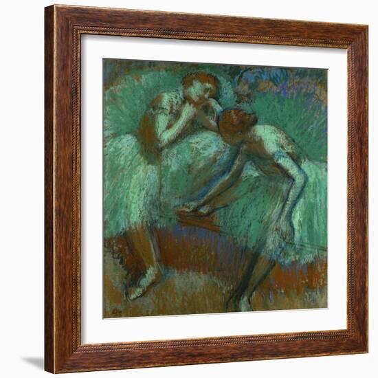 The Large Green Dancers, 1898-1900-Edgar Degas-Framed Giclee Print