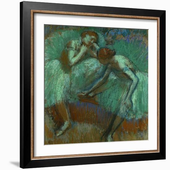 The Large Green Dancers, 1898-1900-Edgar Degas-Framed Giclee Print