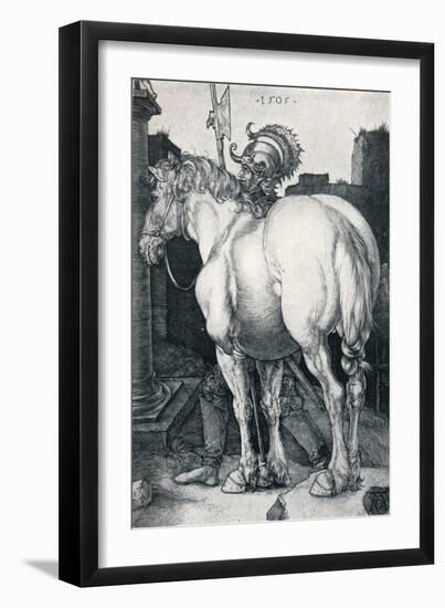 The Large Horse, 1505-Albrecht Dürer-Framed Giclee Print