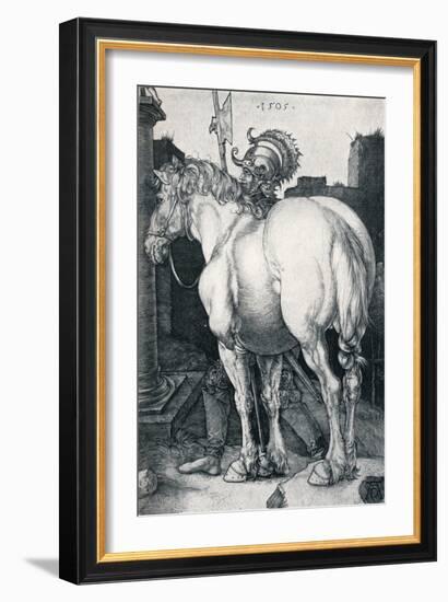 The Large Horse, 1505-Albrecht Dürer-Framed Giclee Print