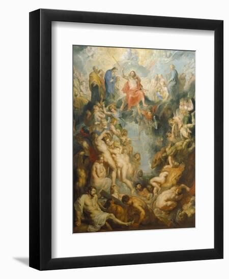 The Large Last Judgement, 1617-Peter Paul Rubens-Framed Giclee Print