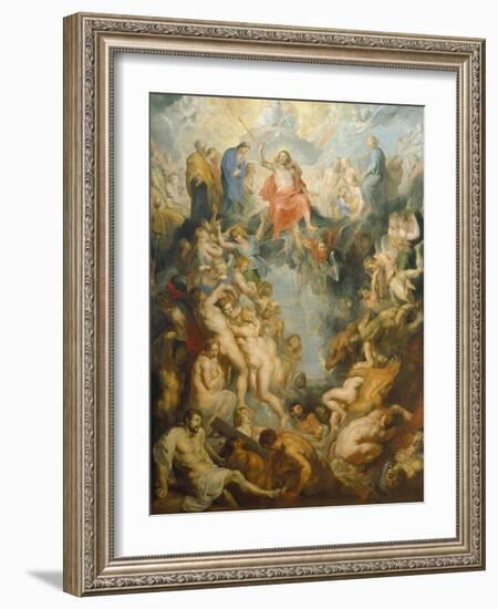 The Large Last Judgement, 1617-Peter Paul Rubens-Framed Giclee Print