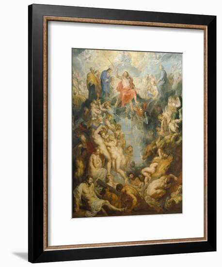 The Large Last Judgement, 1617-Peter Paul Rubens-Framed Giclee Print