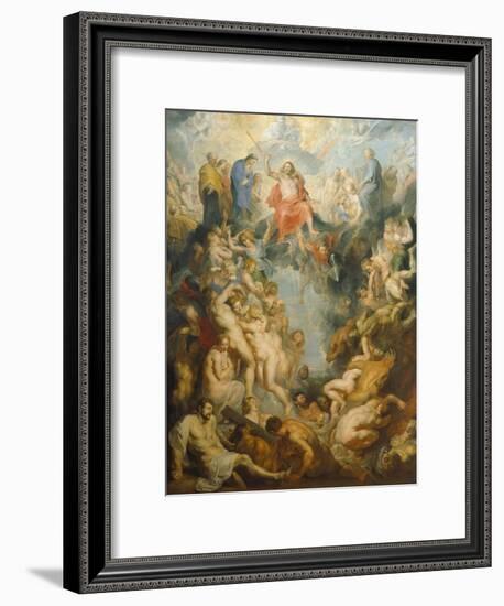 The Large Last Judgement, 1617-Peter Paul Rubens-Framed Giclee Print