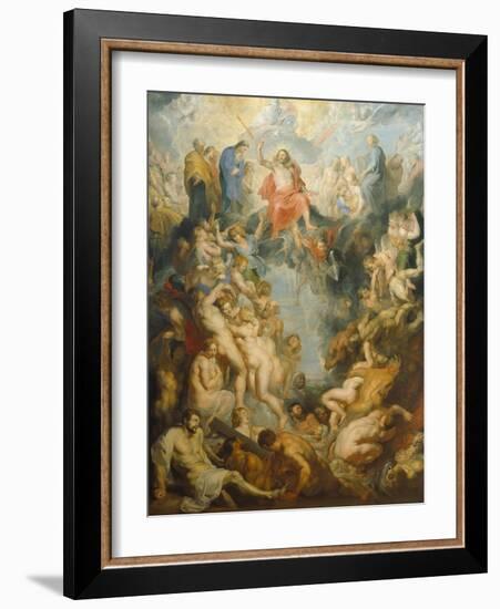 The Large Last Judgement, 1617-Peter Paul Rubens-Framed Giclee Print