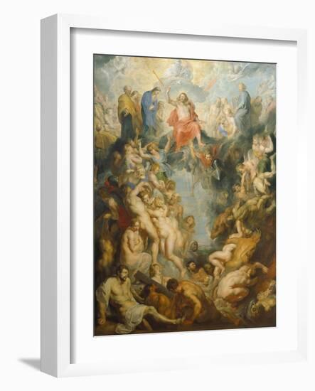 The Large Last Judgement, 1617-Peter Paul Rubens-Framed Giclee Print