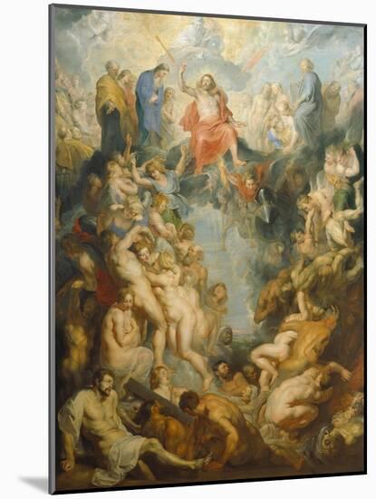 The Large Last Judgement, 1617-Peter Paul Rubens-Mounted Giclee Print