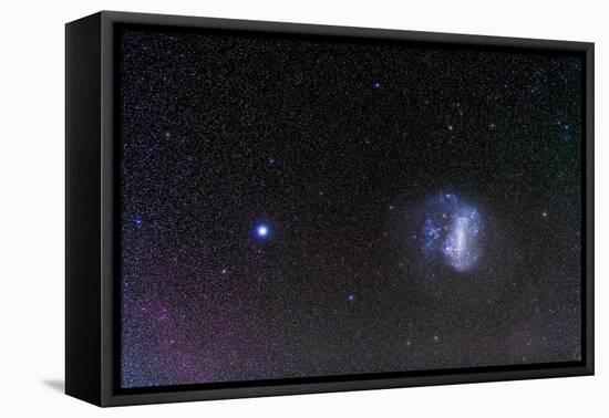 The Large Magellanic Cloud and Bright Star Canopus-null-Framed Premier Image Canvas