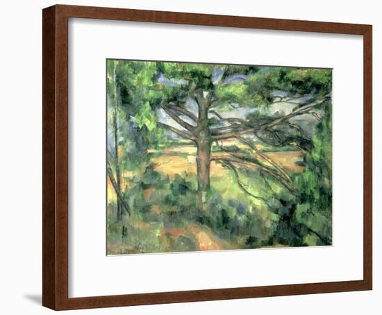 The Large Pine, 1895-97-Paul Cézanne-Framed Giclee Print