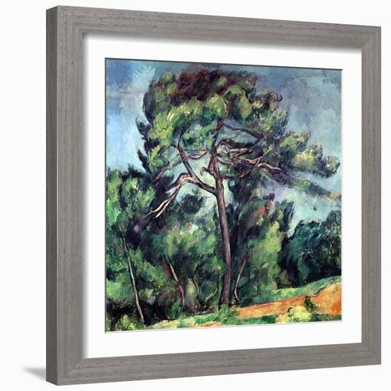 The Large Pine, circa 1889-Paul Cézanne-Framed Giclee Print