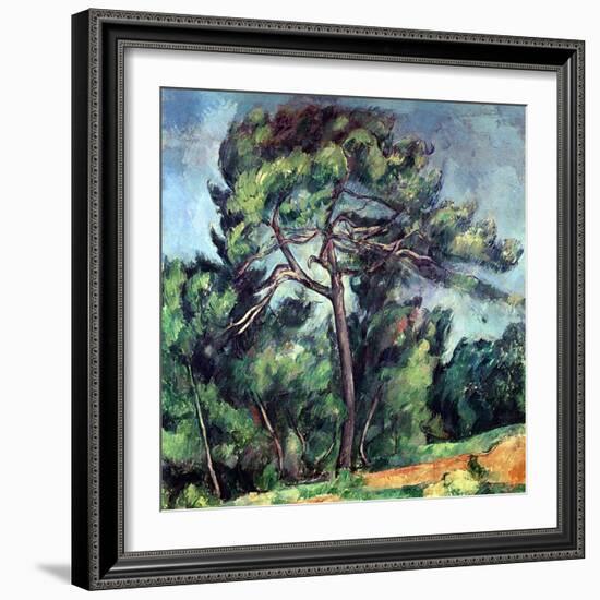 The Large Pine, circa 1889-Paul Cézanne-Framed Giclee Print