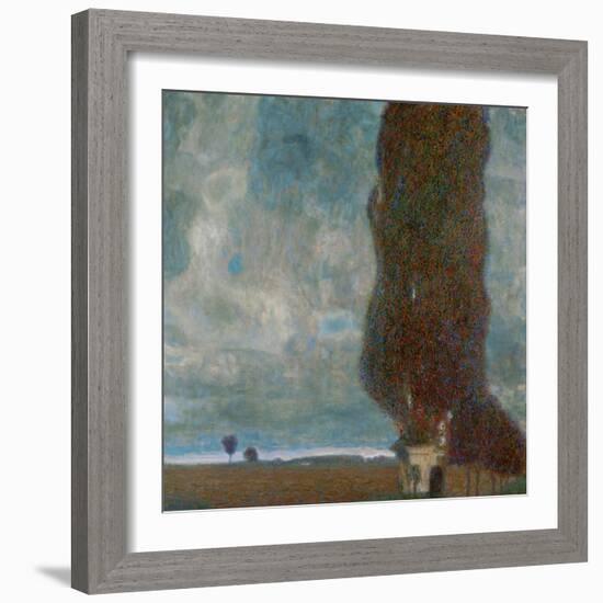 The Large Poplar Tree (II) or Coming Storm-Gustav Klimt-Framed Giclee Print