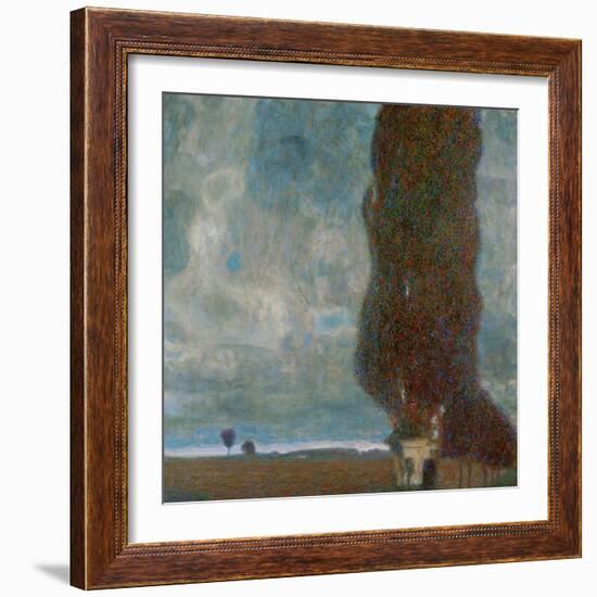 The Large Poplar Tree (II) or Coming Storm-Gustav Klimt-Framed Giclee Print