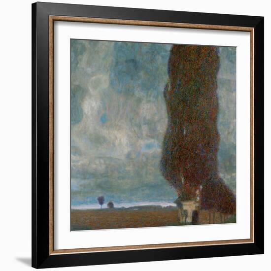 The Large Poplar Tree (II) or Coming Storm-Gustav Klimt-Framed Giclee Print