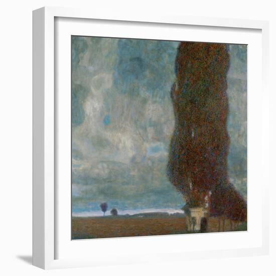 The Large Poplar Tree (II) or Coming Storm-Gustav Klimt-Framed Giclee Print