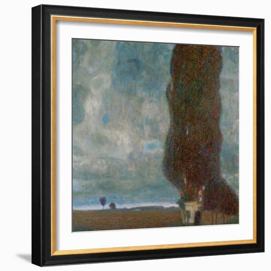 The Large Poplar Tree (II) or Coming Storm-Gustav Klimt-Framed Giclee Print