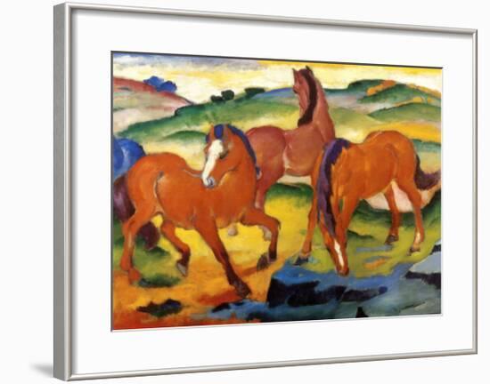 The Large Red Horses, 1911-Franz Marc-Framed Art Print