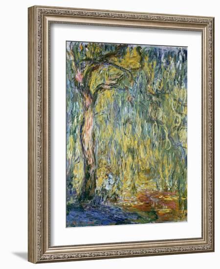 The Large Willow at Giverny, 1918-Claude Monet-Framed Giclee Print