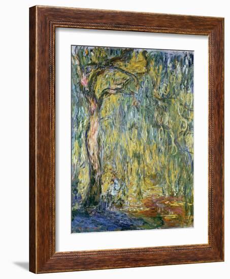 The Large Willow at Giverny, 1918-Claude Monet-Framed Giclee Print