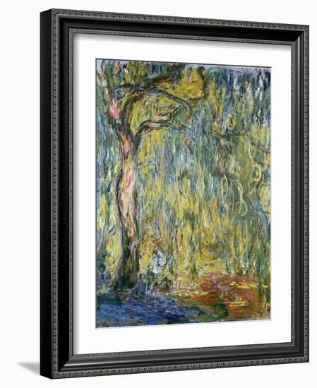 The Large Willow at Giverny, 1918-Claude Monet-Framed Giclee Print