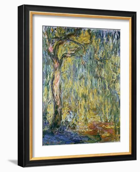 The Large Willow at Giverny, 1918-Claude Monet-Framed Giclee Print