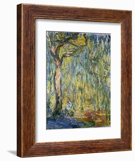 The Large Willow at Giverny, 1918-Claude Monet-Framed Giclee Print