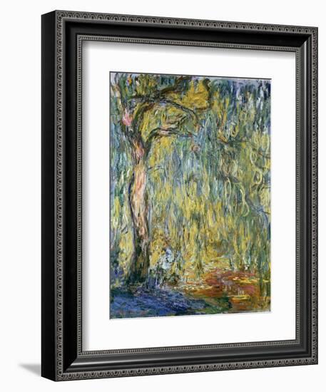 The Large Willow at Giverny, 1918-Claude Monet-Framed Giclee Print