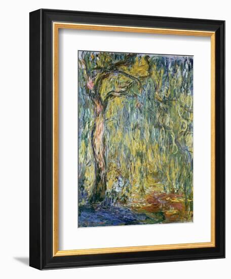 The Large Willow at Giverny, 1918-Claude Monet-Framed Giclee Print