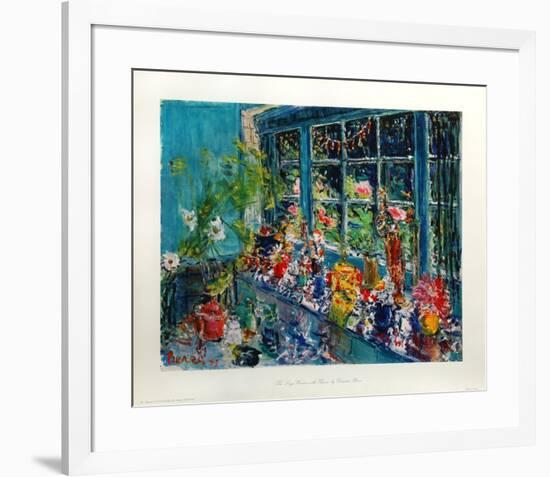 The Large Window With Flowers-Dimitrie Berea-Framed Art Print