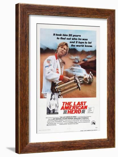 The Last American Hero, from Top: Jeff Bridges, Valerie Perrine, 1973-null-Framed Art Print