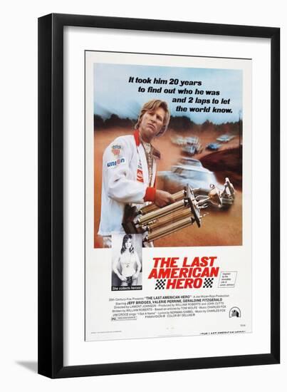 The Last American Hero, from Top: Jeff Bridges, Valerie Perrine, 1973-null-Framed Art Print