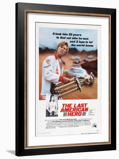 The Last American Hero, from Top: Jeff Bridges, Valerie Perrine, 1973-null-Framed Art Print