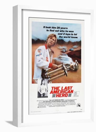 The Last American Hero, from Top: Jeff Bridges, Valerie Perrine, 1973-null-Framed Art Print