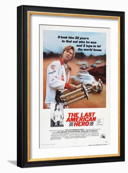 The Last American Hero, from Top: Jeff Bridges, Valerie Perrine, 1973-null-Framed Art Print