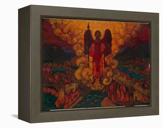 The Last Angel, 1912 (Tempera on Cardboard)-Nicholas Roerich-Framed Premier Image Canvas