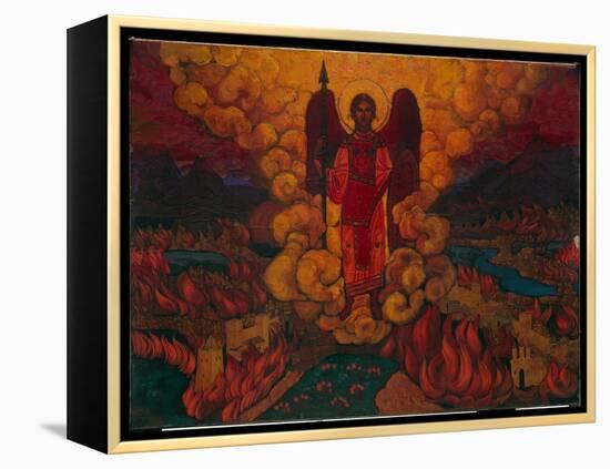 The Last Angel, 1912 (Tempera on Cardboard)-Nicholas Roerich-Framed Premier Image Canvas