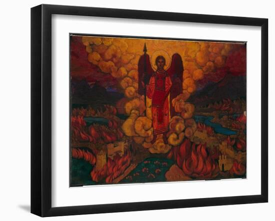 The Last Angel, 1912 (Tempera on Cardboard)-Nicholas Roerich-Framed Giclee Print