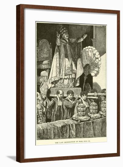 The Last Benediction of Pope Pius IX-null-Framed Giclee Print