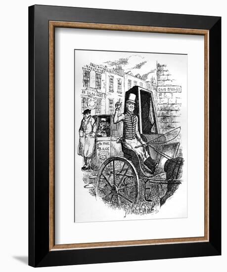 The Last Cab Driver, and the First Omnibus Cad, C1900-George Cruikshank-Framed Giclee Print