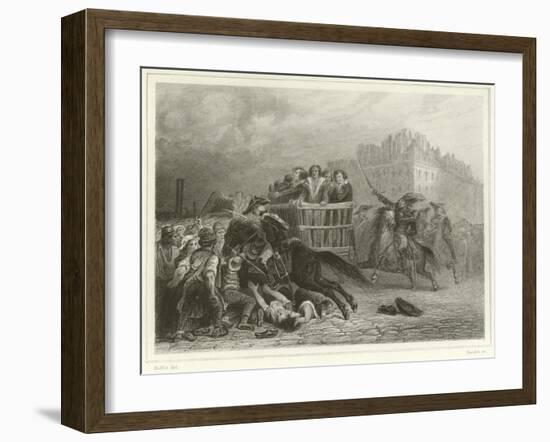 The Last Cart-Denis Auguste Marie Raffet-Framed Giclee Print