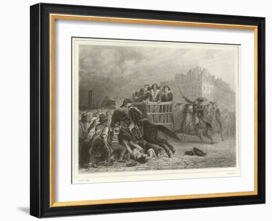 The Last Cart-Denis Auguste Marie Raffet-Framed Giclee Print